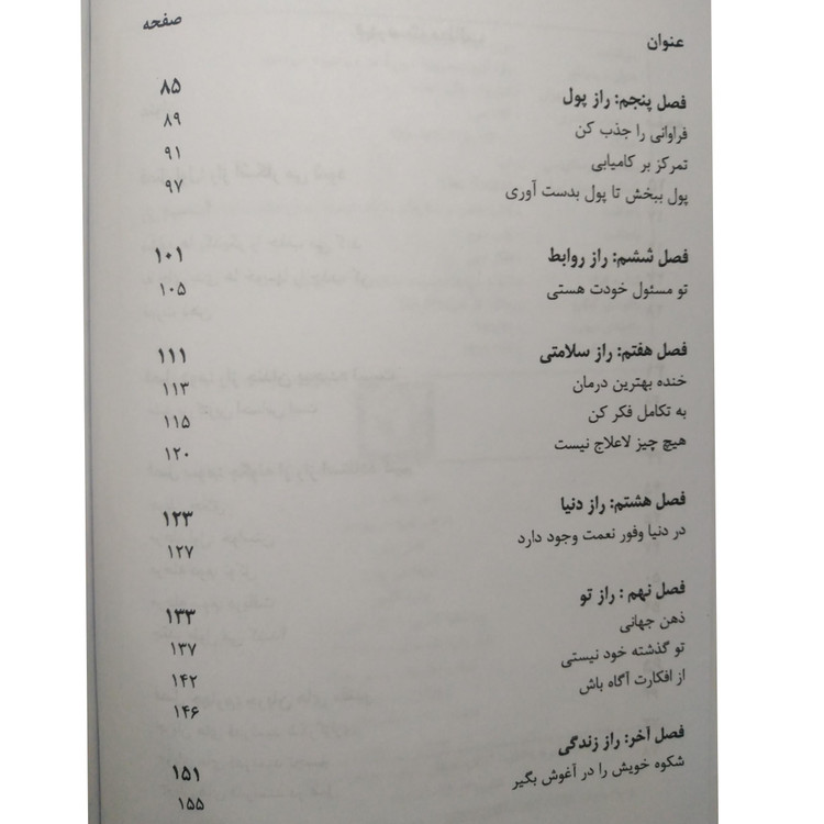 راز راندا برن سپیده سپیده دم پلک